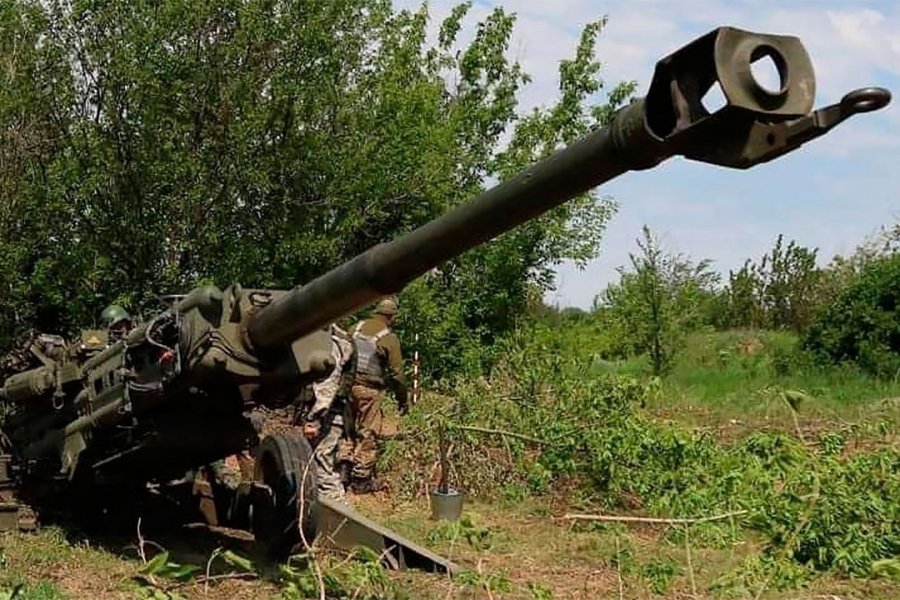 ВС РФ ответным ударом по украинскому острову Кубанский уничтожили американские гаубицы M-777